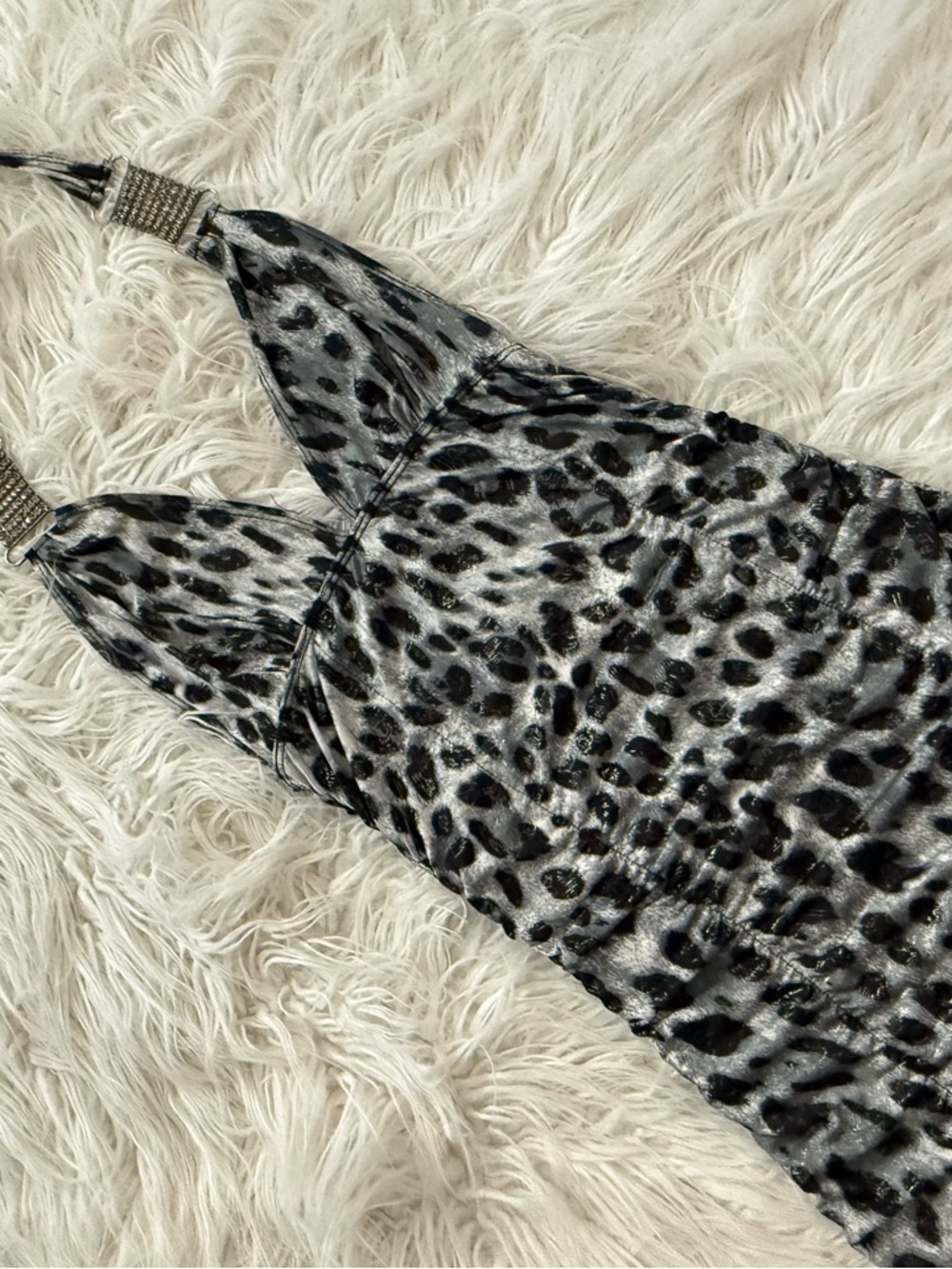 Leopard Halter Piece Dress - Y2K - Picture 2 of 3